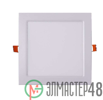 Светильник светодиодный ультратонкий встраив. PPL-S 15Вт 6500К IP40 WH 190мм квадрат Jazzway 5008403A