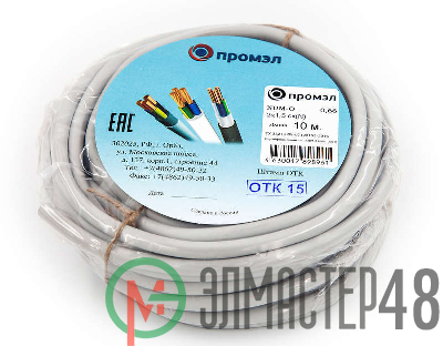 Кабель NUM-O 2х1.5 (бухта 10м) (шт) Промэл 13321290