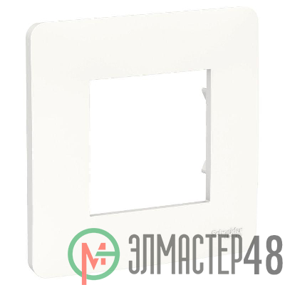Рамка 1-м UNICA STUDIO бел. SchE NU200218