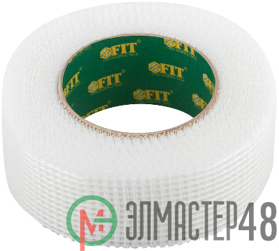 Лента стеклотканевая клейкая 50ммх45м FIT 11442