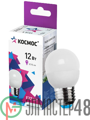 Лампа светодиодная GL 12Вт 6500К E27 220В Космос LkecLED12wGLE2765