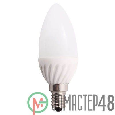 Лампа светодиодная HLB 07-36-W-02 7Вт свеча 3000К тепл. бел. E14 500лм 165-265В NLCO 500204