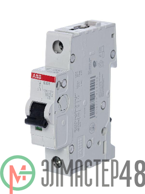 Выключатель автоматический модульный 1п C 2А 6кА S201 C2 ABB 2CDS251001R0024