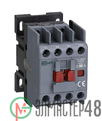 Контактор КМ-102 3п 12А кат. 400В AC 1НО AC-3 AC-4 DEKraft 22018DEK