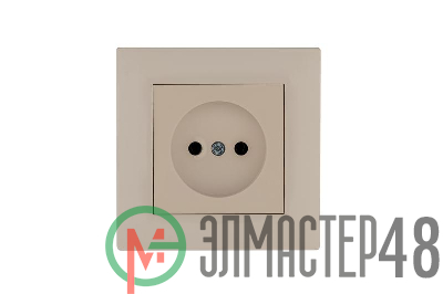 Розетка 1-м Karea RIZZ без заземл. крем Makel 88010022