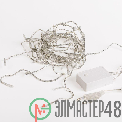 Гирлянда светодиодная "Бахрома" 3х0.8м 200 LED цвет тепл. бел. прозрачный ПВХ Neon-Night 255-066