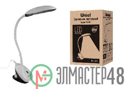 Светильник светодиодный TLD-529 Black-White/400лм/4500К бел./черн. Uniel UL-00000803