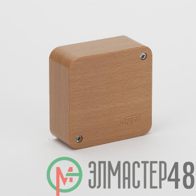 Коробка распр. ОП 79х79х32 бук (светл. основа) IP40 Рувинил 65004-38М