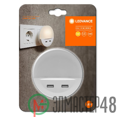 Светильник LUNETTA USB 13Вт 3000К 3лм 220-240В IP20 с сенсором бел. и USB LEDVANCE 4058075266902