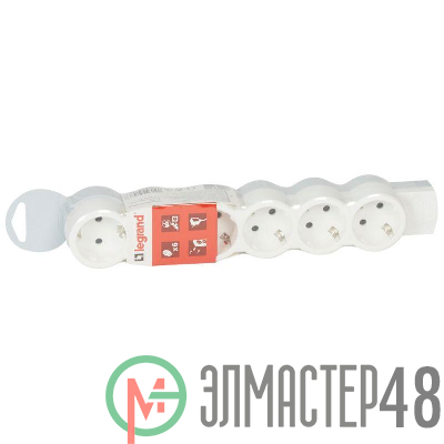 Колодка удлинителя 6х2К+З с заземл. 16А IP20 без шнура ''Стандарт'' Leg 695019