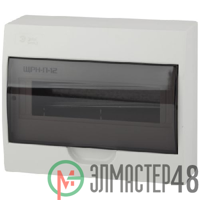 Бокс ЩРН-П-12 мод. навесной пластик IP41 SIMPLE NO-box_simple-plastic_12_surface ЭРА Б0041525