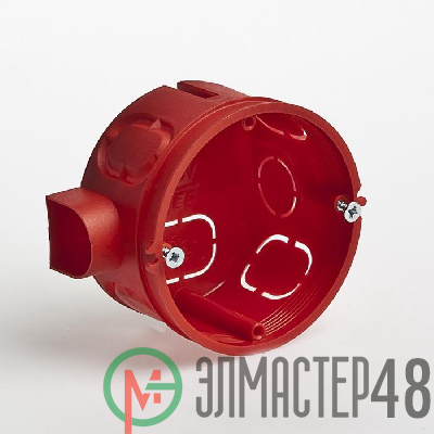 Коробка установочная СП 65х40 с саморезами IP30 Рувинил 10180С