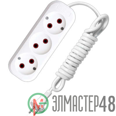 Удлинитель 3х5м без заземл. 6А IP20 У6-639М ПВС 2х0.75 UNIVersal 639М-05