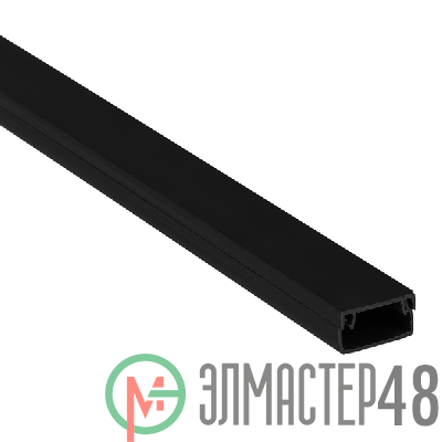 Кабель-канал 25х16 L2000 пластик Plast черн. EKF kk-25-16b