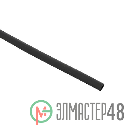 Трубка термоусадочная ТУТк с клеевым слоем нг 9/3 черн. 1м (уп.10м) PROxima EKF tut-k9-b
