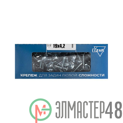 Саморез для тонкого метал. листа со сверлом 4.2х19 (уп.200шт) коробка Tech-Krep 102150