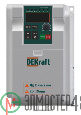 Преобразователь частоты DEKV060 1.5кВт 220В 1ф с торм. модулем SchE DEKV060G1R5S2B