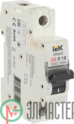 Выключатель автоматический 1п D 10А M06N ARMAT IEK AR-M06N-1-D010