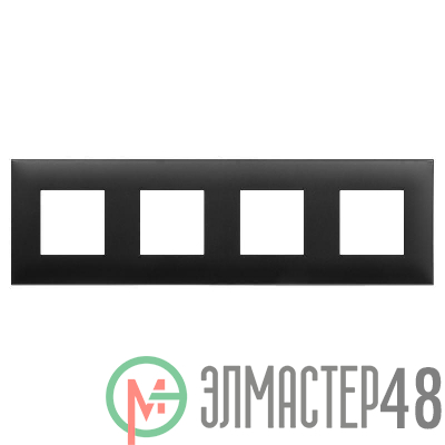 Рамка ARTLEBEDEV 8-мод. Avanti "Черный матовый" DKC 4412908