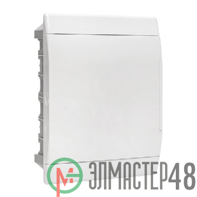 Щит ЩРВ-П-24 IP41 бел. дверца (пром. упак.) Basic EKF pb-v-24w-bas