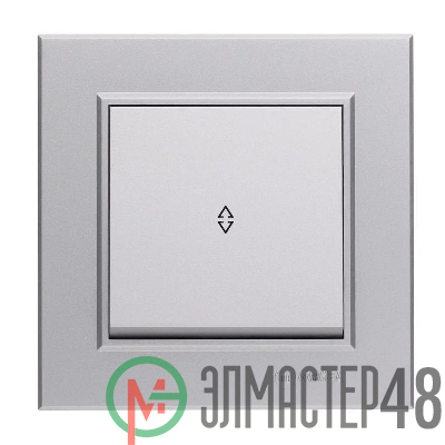 Переключатель проходной 1-кл. СП Karea 10А IP20 сереб. Makel 56065005