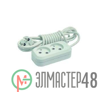 Удлинитель 2х3м без заземл. 10А IP20 Makel MGP103