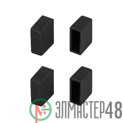Заглушка WPH-FLEX-0612-SIDE BLACK глухая Силикон (комплект) Arlight 045908