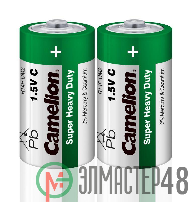 Элемент питания солевой R R14 (шринка 2шт) Camelion 1661