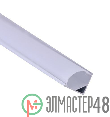 Профиль накладной угловой PAL 1616 (комплект 2м; 2глухих заглушки; рассеиватель матов.; 4клипсы крепежных) JazzWay 5049888