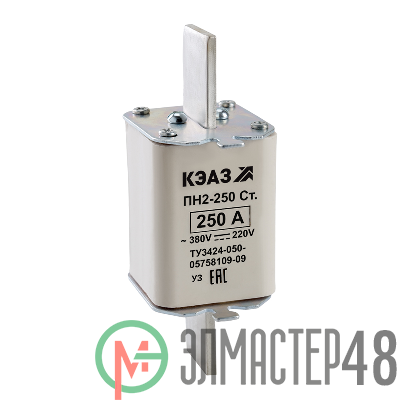 Вставка плавкая ПН2 250 С 200А У3 КЭАЗ 120119