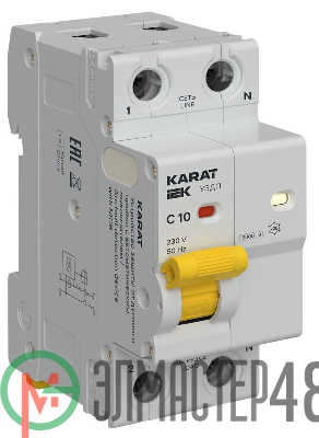 Устройство защиты от дугового пробоя (УЗДП) 1P+N C 10A KARAT IEK KA-DP11-1-010-C