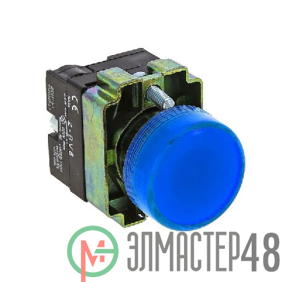 Лампа сигнальная BV66 син. EKF xb2-bv66