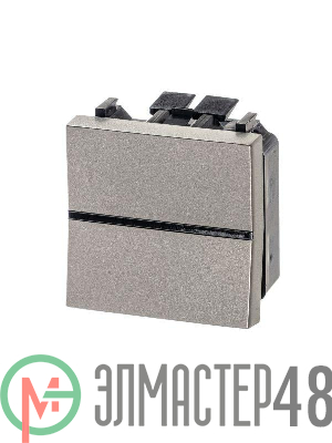 Механизм переключателя 1-кл. проходного с клавишей 2мод. Zenit шампань ABB 2CLA221000N1901