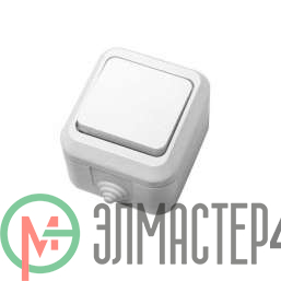 Выключатель 1-кл. ОП 10А IP44 п/герм. бел Makel 18300