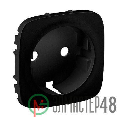 Панель лицевая Valena Allure для розетки 2К+З антрацит Leg 755208