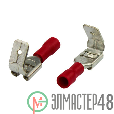 Клемма плоская изолированная (гнездо+штекер-7.4мм+6.3мм) 0.5-1.5кв.мм (PDDD1.25-250) Rexant 08-0414