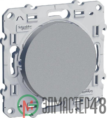 Механизм выключателя 1-кл. СП Odace 10А IP21 алюм. SchE S53R201
