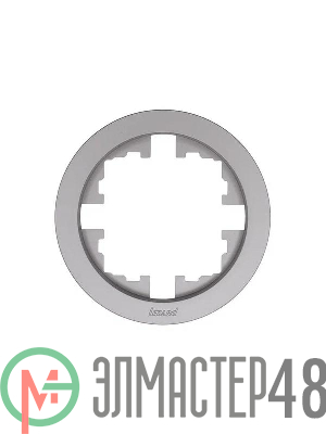 Рамка 1-м OSEN горизонт. круглая сер. матов. LEZARD 744-7400-146