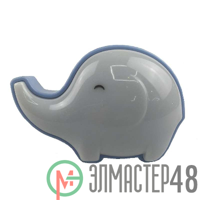 Светильник NL-184 ночник с выкл. "Слоник синий" 220В Camelion 12763