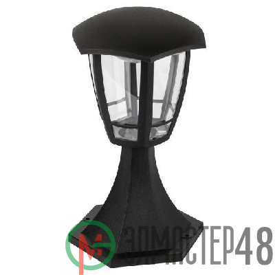 Светильник светодиодный садово-парковый ДТУ 07-8-003 Валенсия 1 8Вт 3000К IP44 6 гранный напольный черн. Эра Б0064200