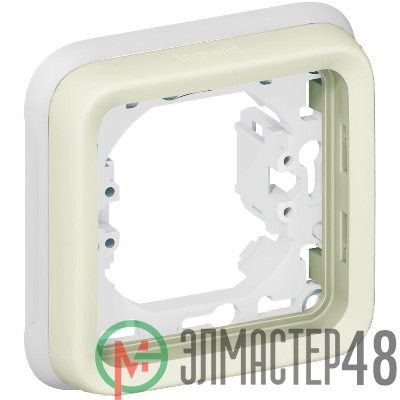 Рамка 1-м Plexo с суппортом бел. Leg 069692