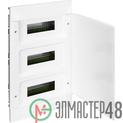 Щиток пластиковый встраиваемый Practibox S (в полые стены) 3х12 бел. дверь Leg 135563