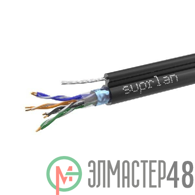 Кабель FTP 4х2х24AWG кат.5е медь с тросом Standart 305м (м) SUPRLAN 01-1026