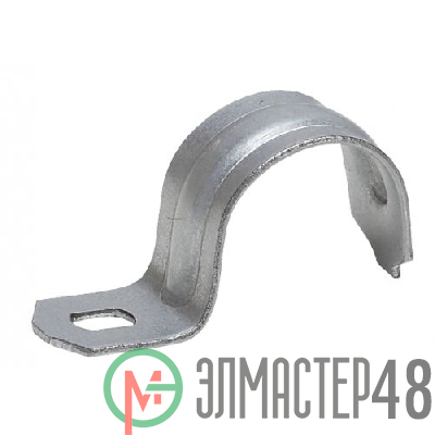 Скоба металлическая однолапковая d 25-26мм (уп.100шт) ЭРА Б0036409