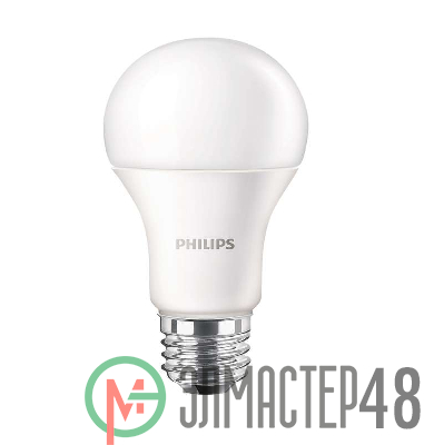 Лампа светодиодная LEDBulb 10Вт E27 6500К 230В A60 RCA EcoHome грушевидная Philips 929001954807