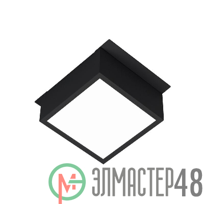 Светильник светодиодный DL-GRIGLIATO-S90x90-12W Warm3000 BK 90 deg 230) IP40 металл Arlight 038327
