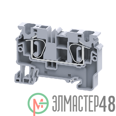 Клемма проходная пружинная OptiClip CX-6-I-41A-(0.2-6) сер. КЭАЗ 289715