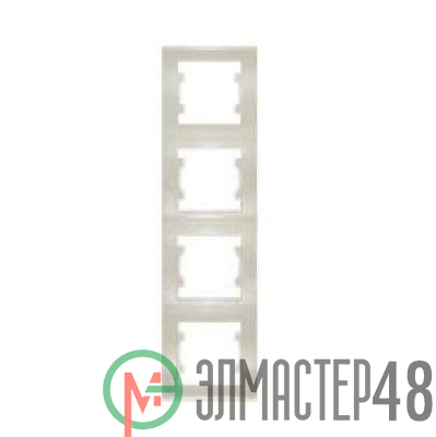 Рамка 4-м Бриллиант верт. сл. кость UNIVersal 7948714