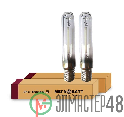 Лампа газоразрядная натриевая ДНаТ 400 E40 (25) МЕГАВАТТ 02959