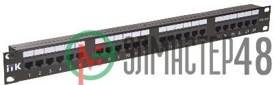 Патч-панель 1U кат.5е UTP 24 порта (IDC Dual) ITK PP24-1UC5EU-D05